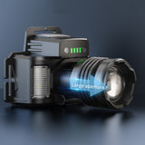 1000LM Head Lamp, 3 Lighting Modes Rechargeable  Zoomable