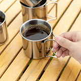 3/4 Pcs STAINLESS STEEL COOKING/COFFEE/WATER CUPS