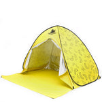 POP UP Beach Tent 3/4 P w/Door Curtain UPF 50+ 2.95Lbs