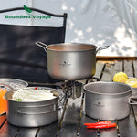 Titanium Cookware Mess Kit w/Steaming Grid