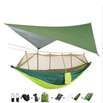 Hammock for 1/2 w/Rain Canopy & Mosquito Net