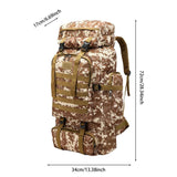 80L Rucksack  Large Capacity   Bug-Out Bag