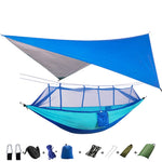 Hammock for 1/2 w/Rain Canopy & Mosquito Net