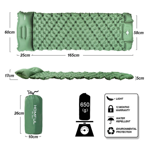 HOMFUL SELF INFLATING Sleeping Mat, Ultralight, Waterproof